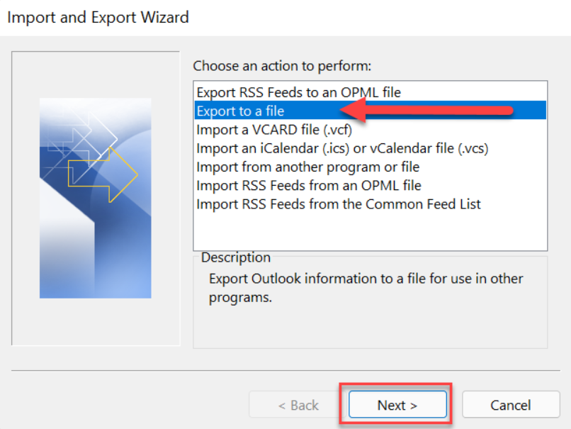 ost to pst method 2 step 3