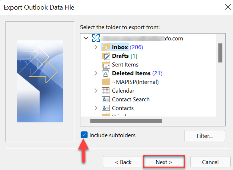 ost to pst method 2 step 5