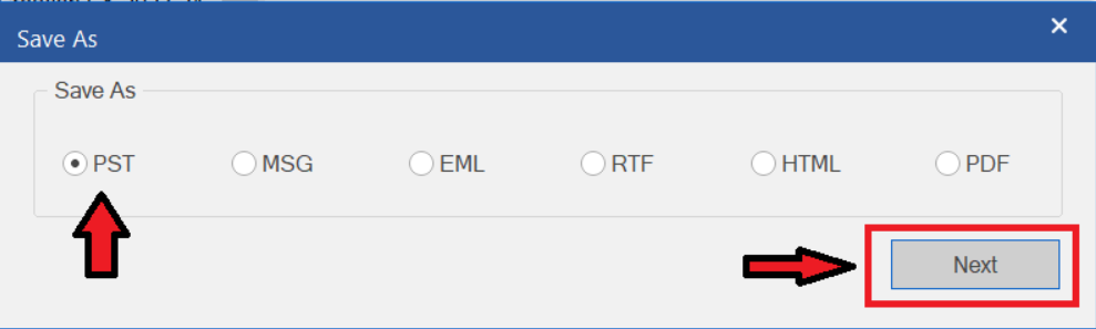 ost to pst method 3 step 5