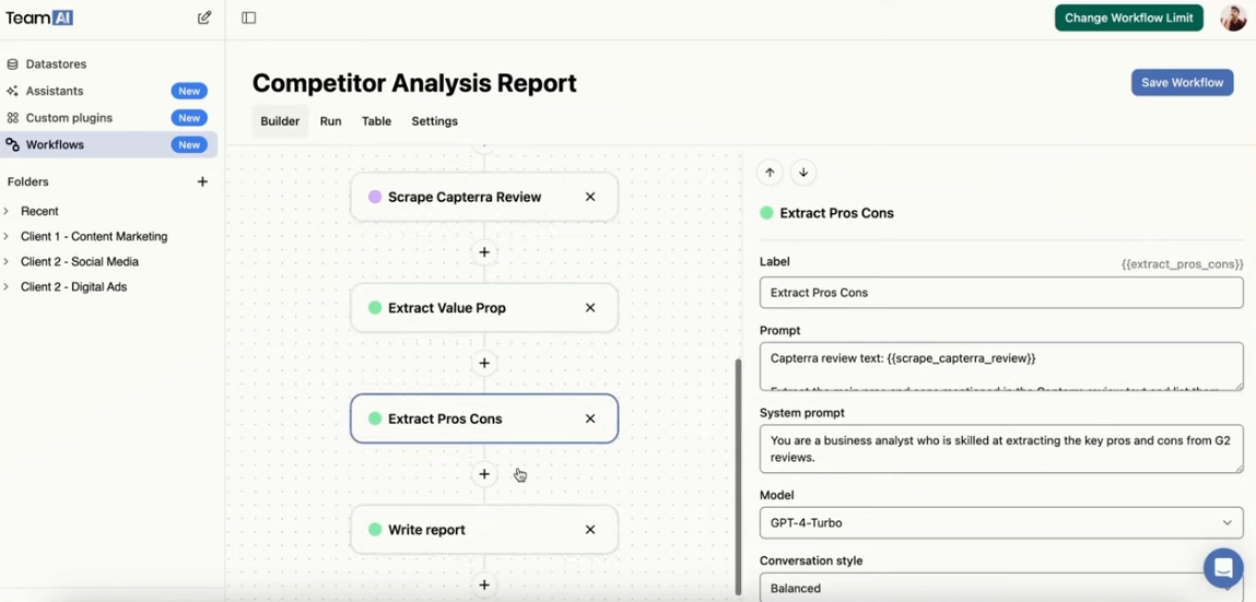 team ai work flow