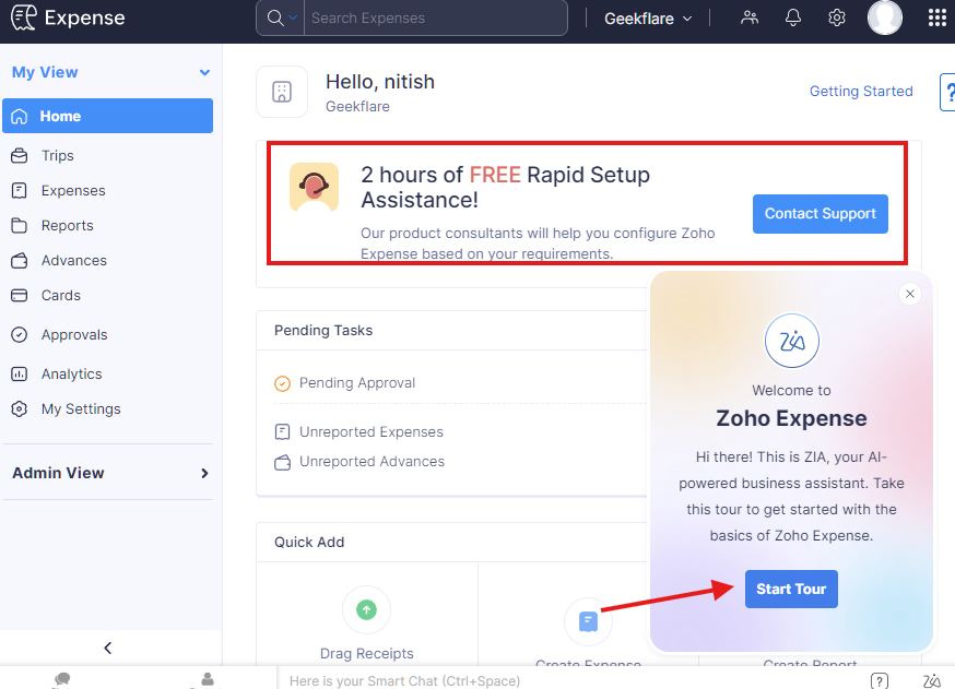 zoho onboarding help