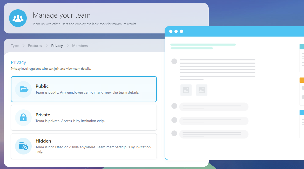 Bitrix24 workgroup privacy settings 4