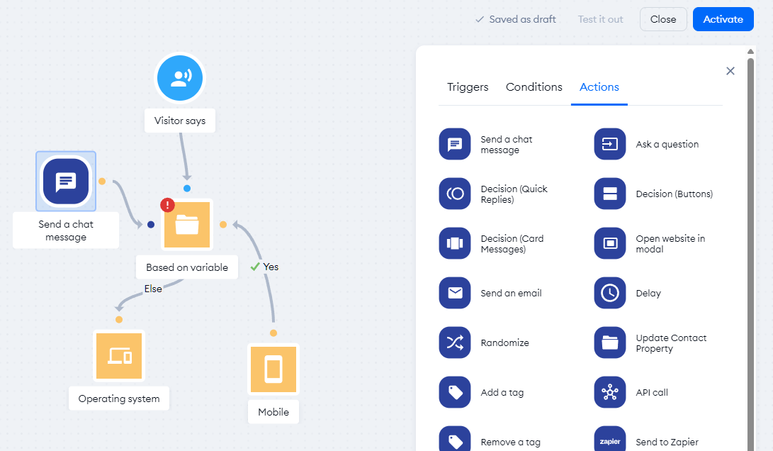 Tidio lyro Ai Task manager Editor
