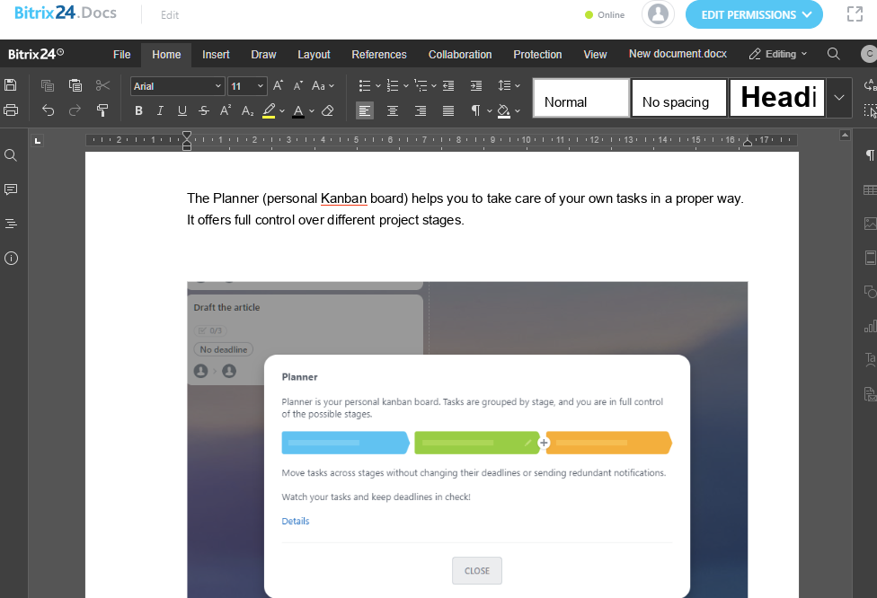 bitrix24 doc built in 9