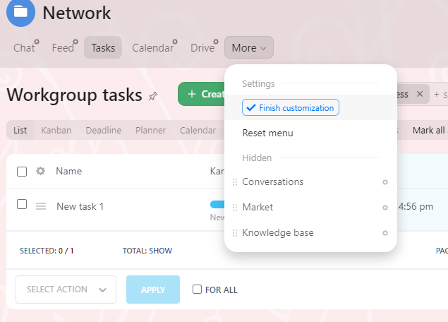 bitrix 24 workspace configure menu 6