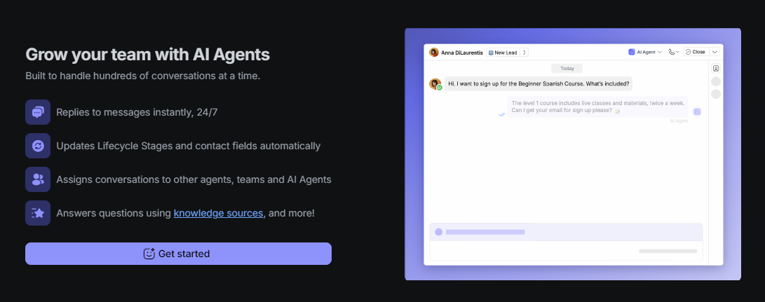 7 respond io AI agents