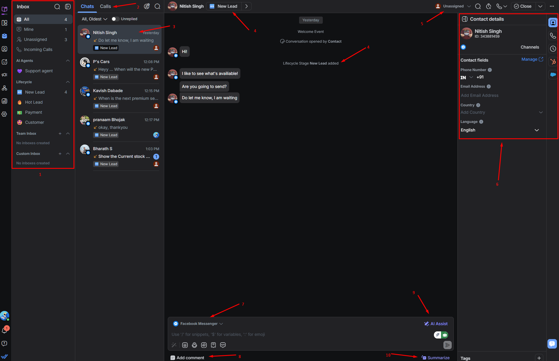 respond ai inbox anatomy